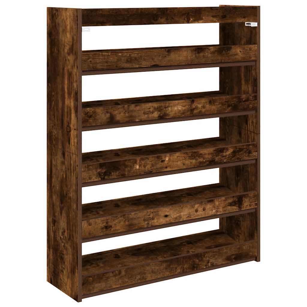 Stalak za cipele boja hrasta 80x25x100 cm konstruirano drvo