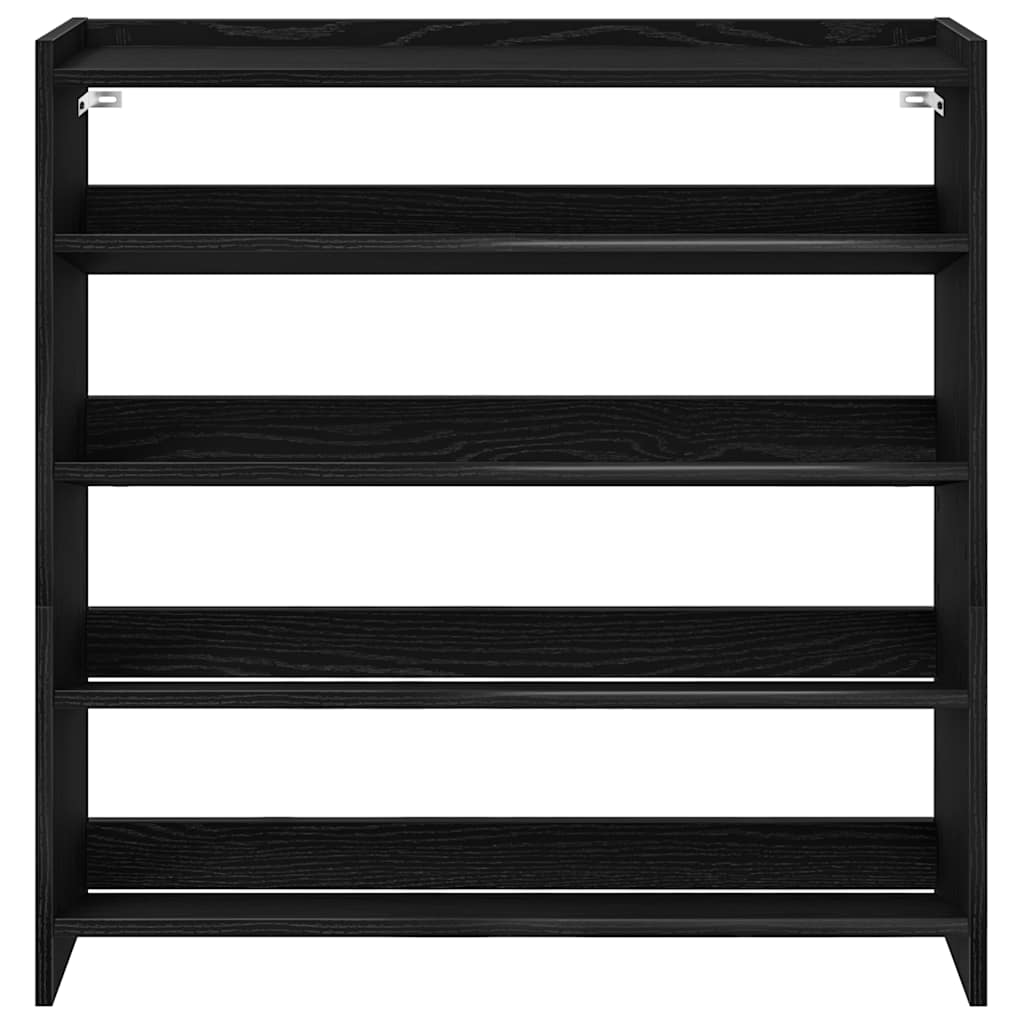 Stalak za cipele crni 80x25x81 cm od konstruiranog drva