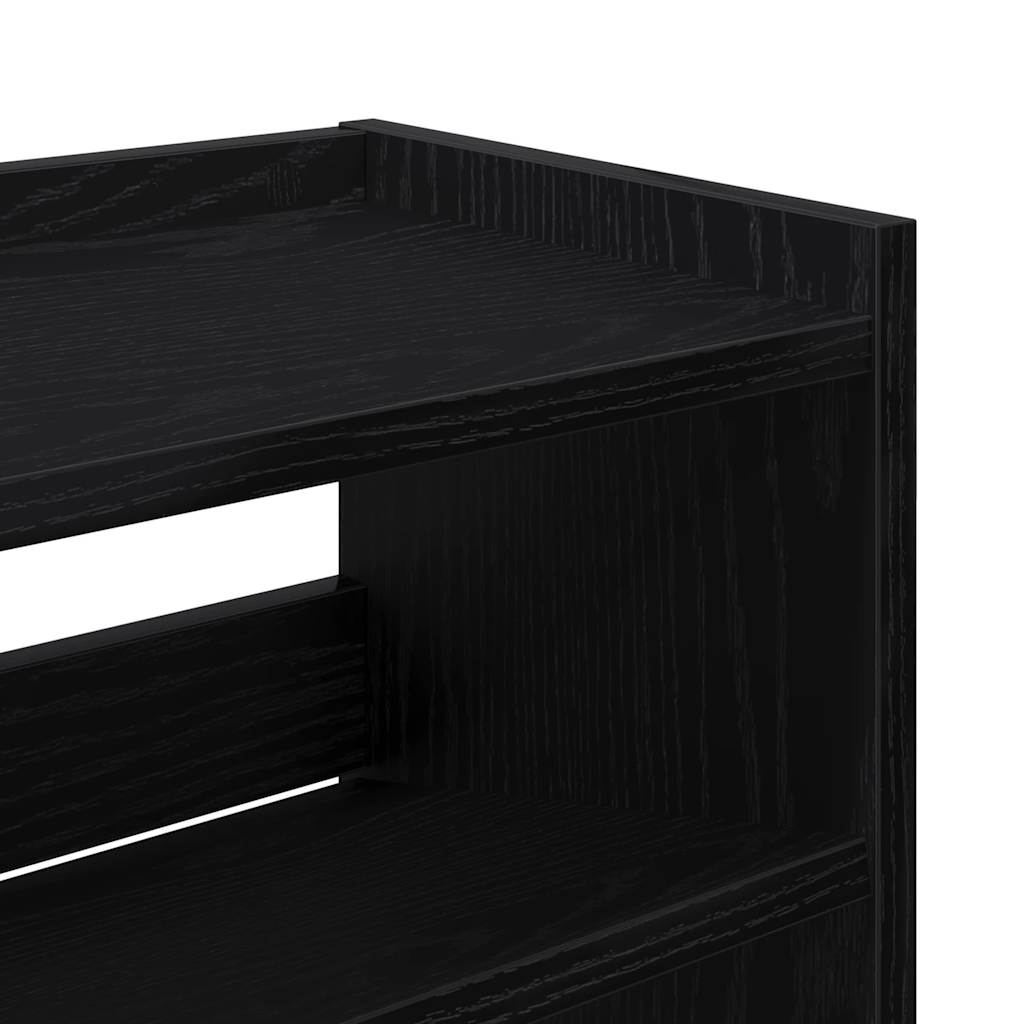 Stalak za cipele crni 80x25x81 cm od konstruiranog drva