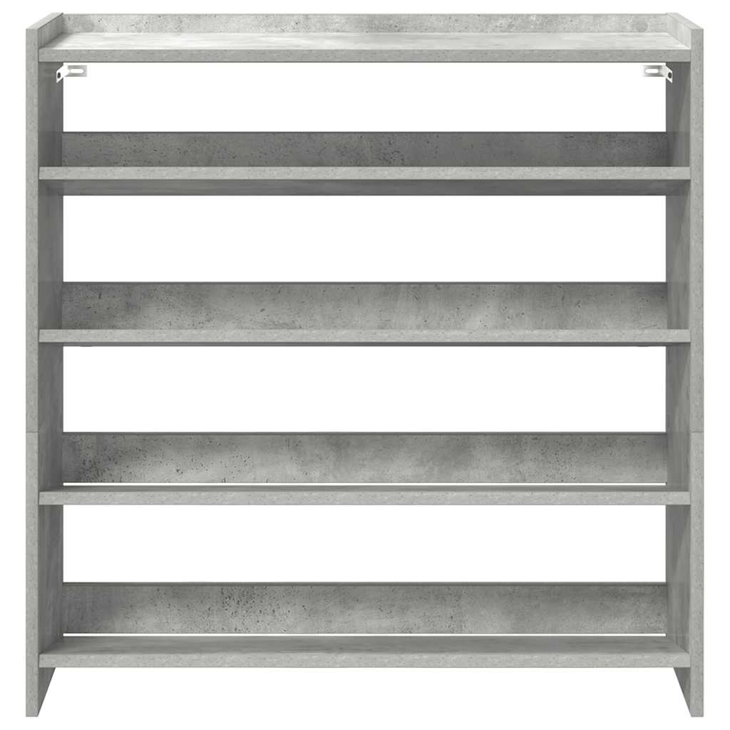 Stalak za cipele boja betona 80x25x81 cm konstruirano drvo