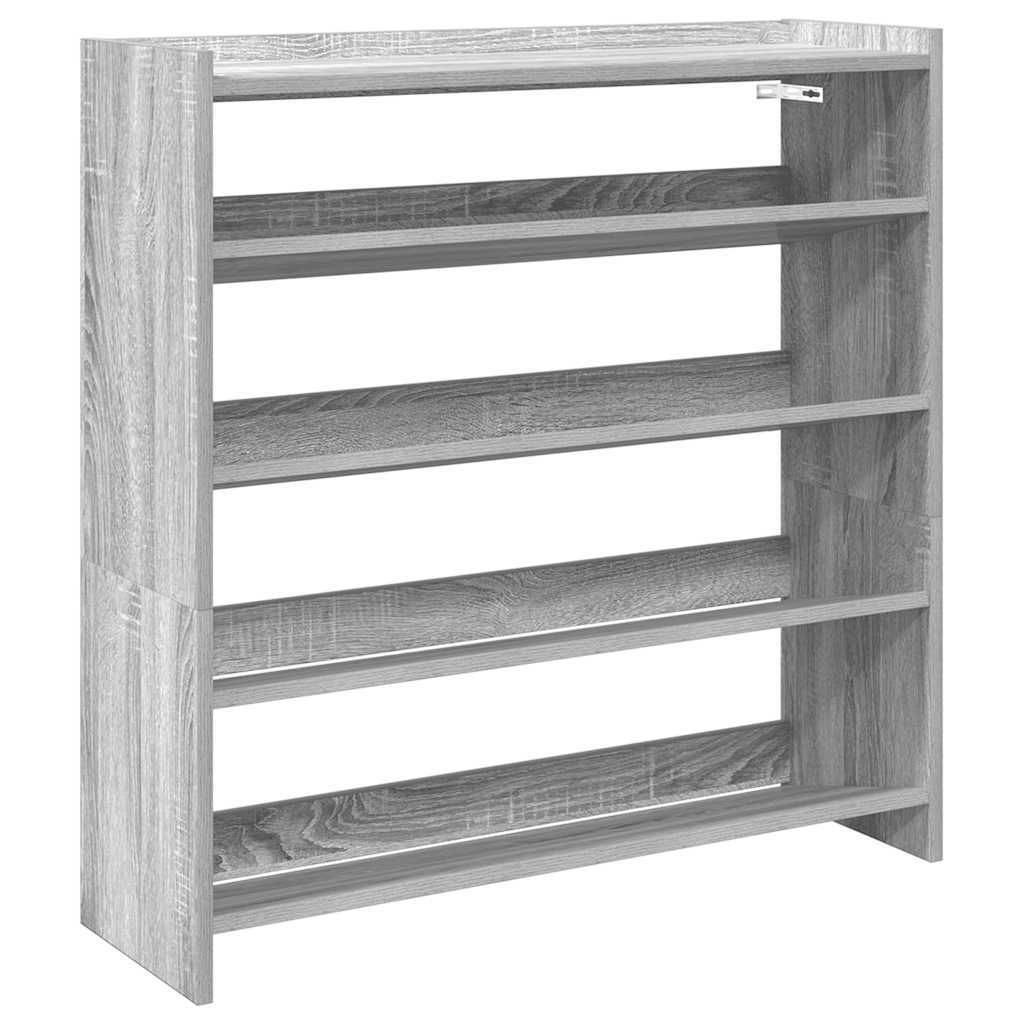 Stalak za cipele boja hrasta 80x25x81 cm konstruirano drvo