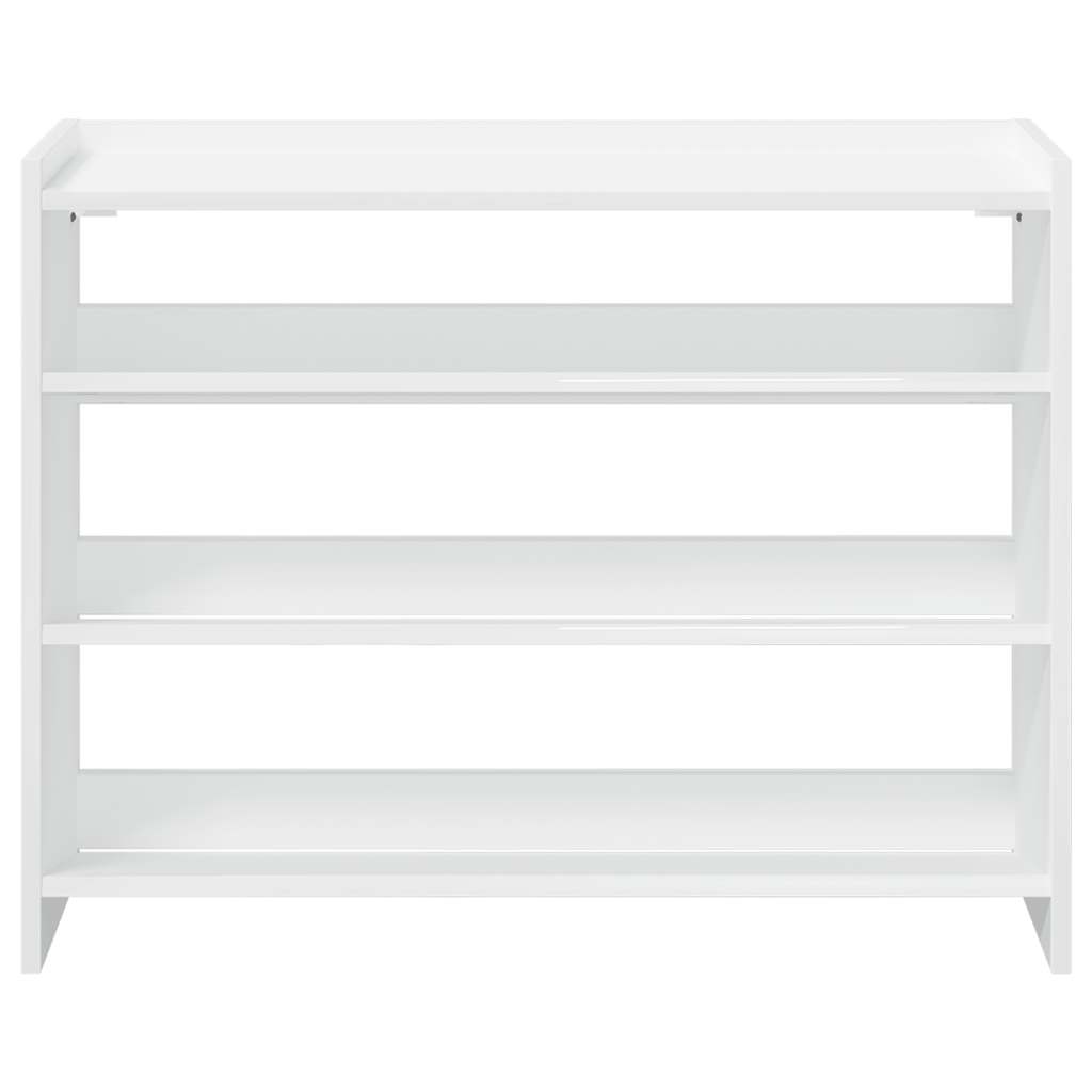 Stalak za cipele bijeli 80x25x62 cm od konstruiranog drva