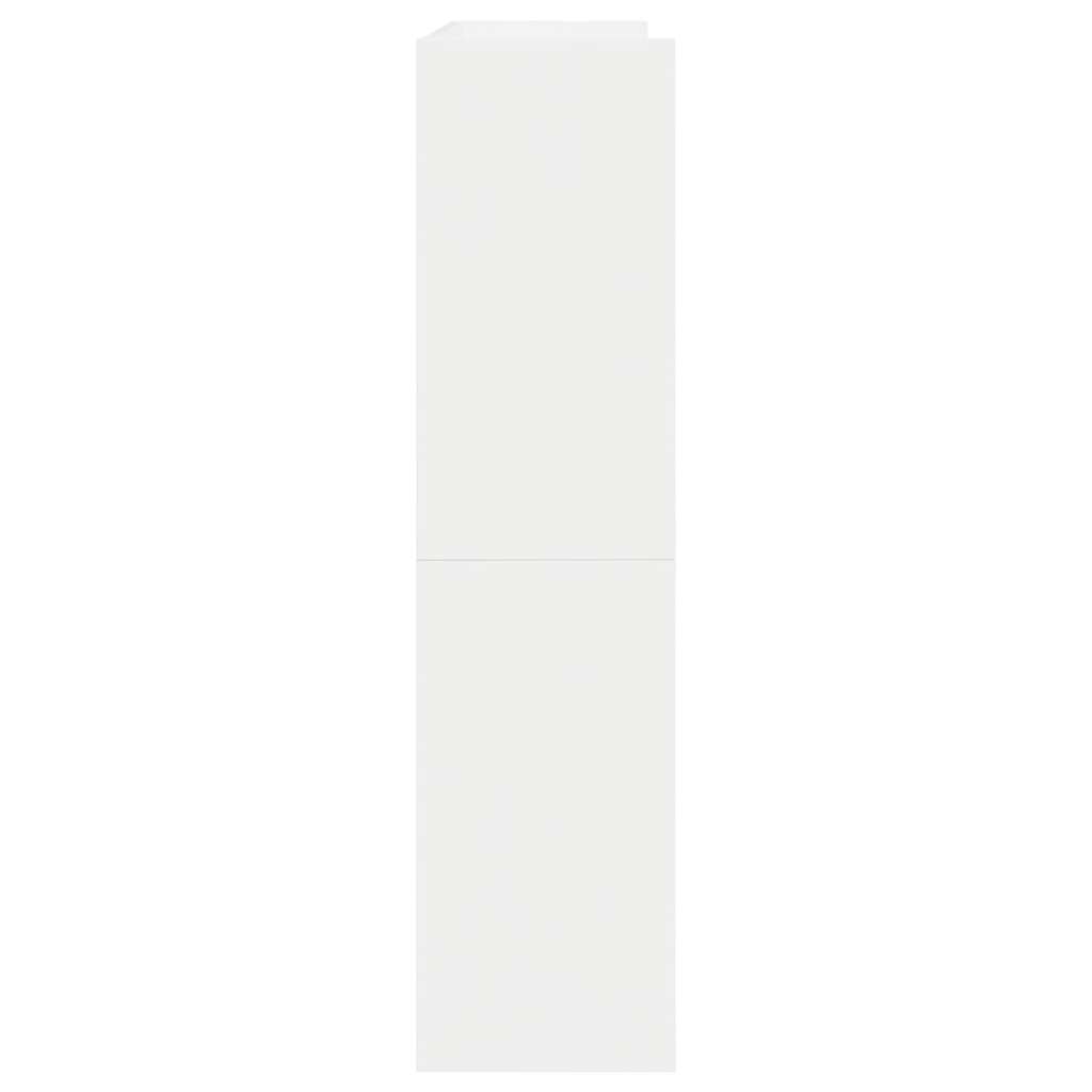 Stalak za cipele bijeli 80x25x62 cm od konstruiranog drva