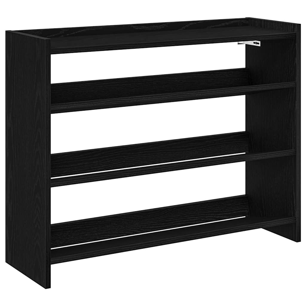 Stalak za cipele crni 80x25x62 cm od konstruiranog drva