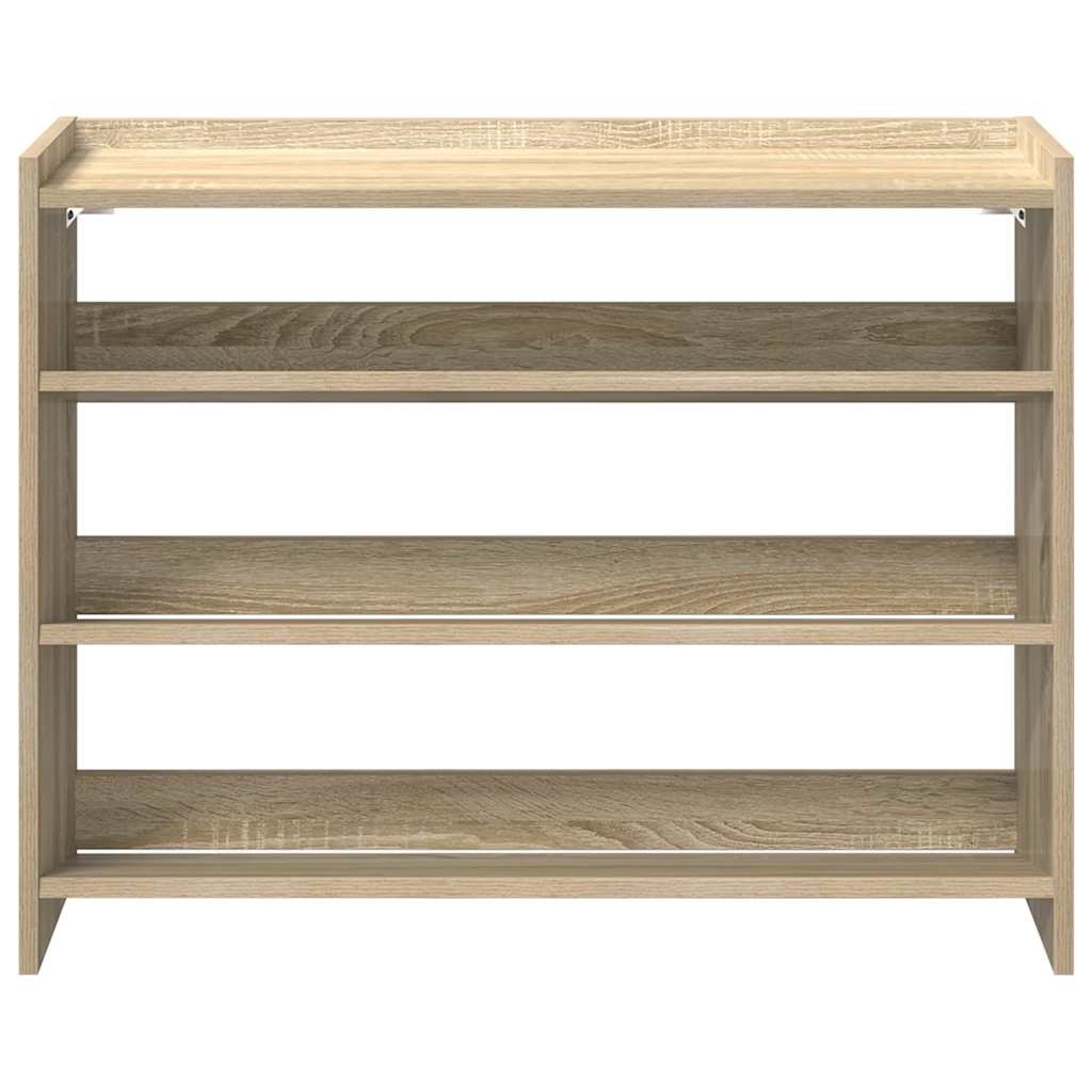 Stalak za cipele boja hrasta 80x25x62 cm konstruirano drvo