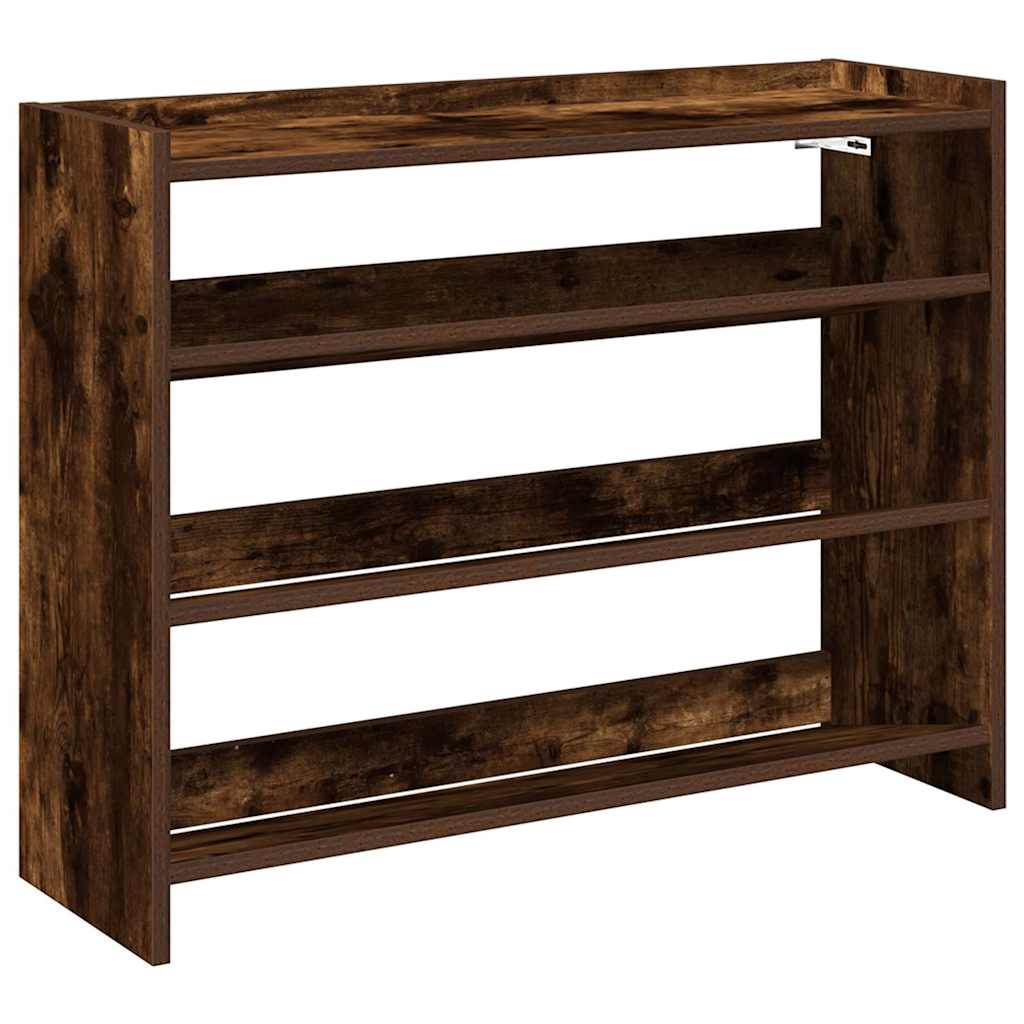 Stalak za cipele boja hrasta 80x25x62 cm konstruirano drvo