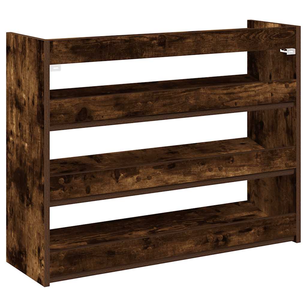 Stalak za cipele boja hrasta 80x25x62 cm konstruirano drvo