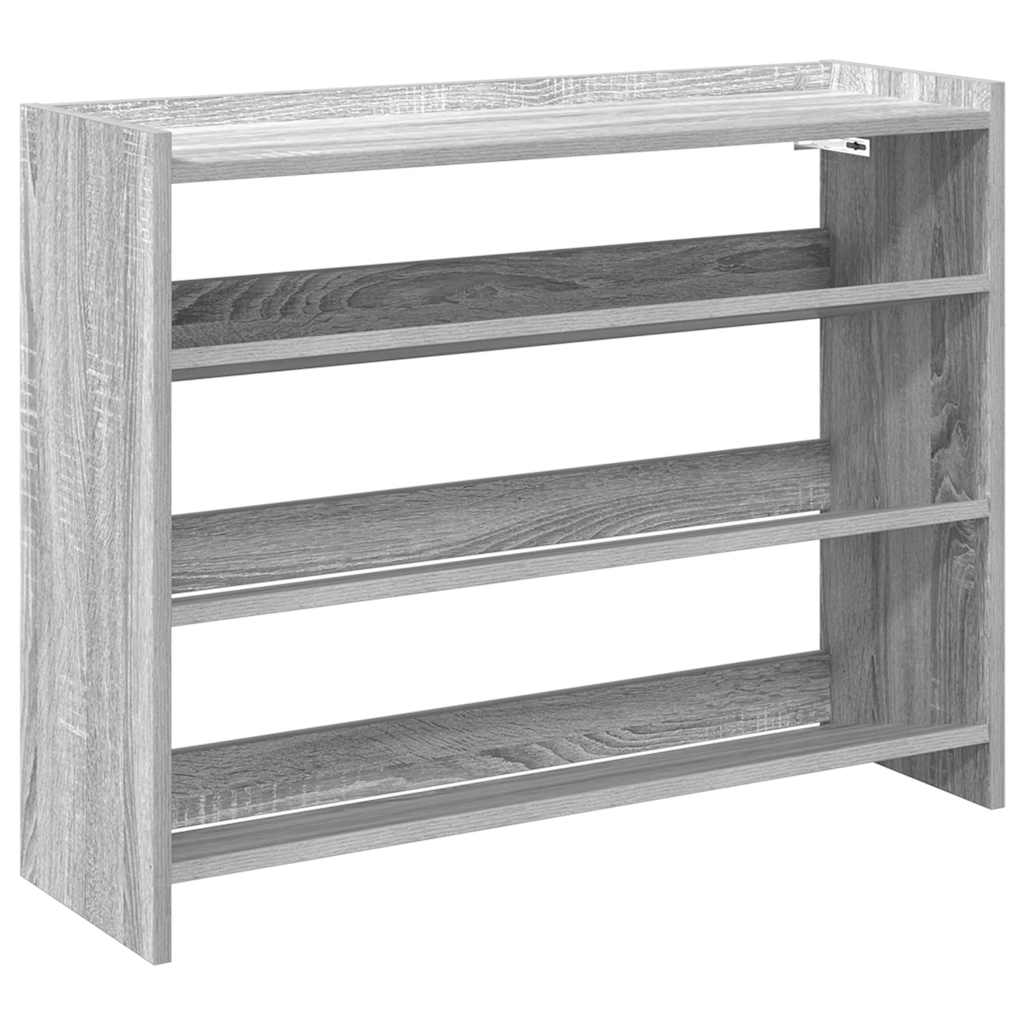 Stalak za cipele boja hrasta 80x25x62 cm konstruirano drvo