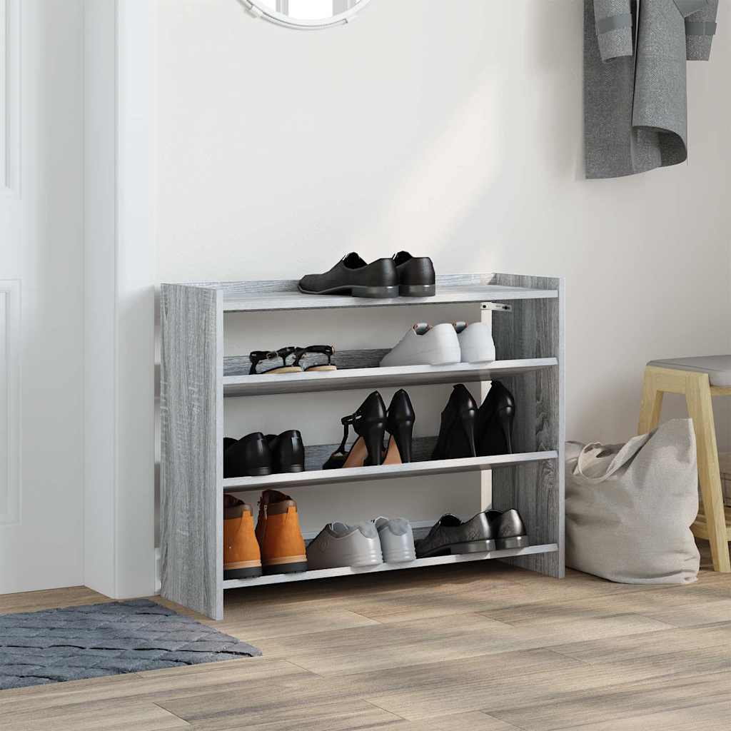 Stalak za cipele boja hrasta 80x25x62 cm konstruirano drvo