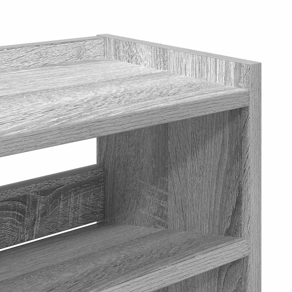 Stalak za cipele boja hrasta 80x25x62 cm konstruirano drvo