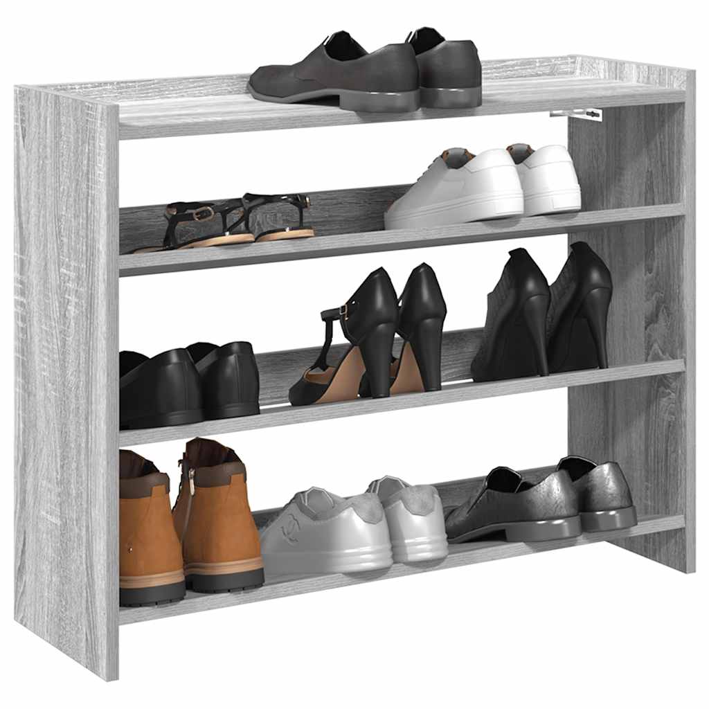 Stalak za cipele boja hrasta 80x25x62 cm konstruirano drvo