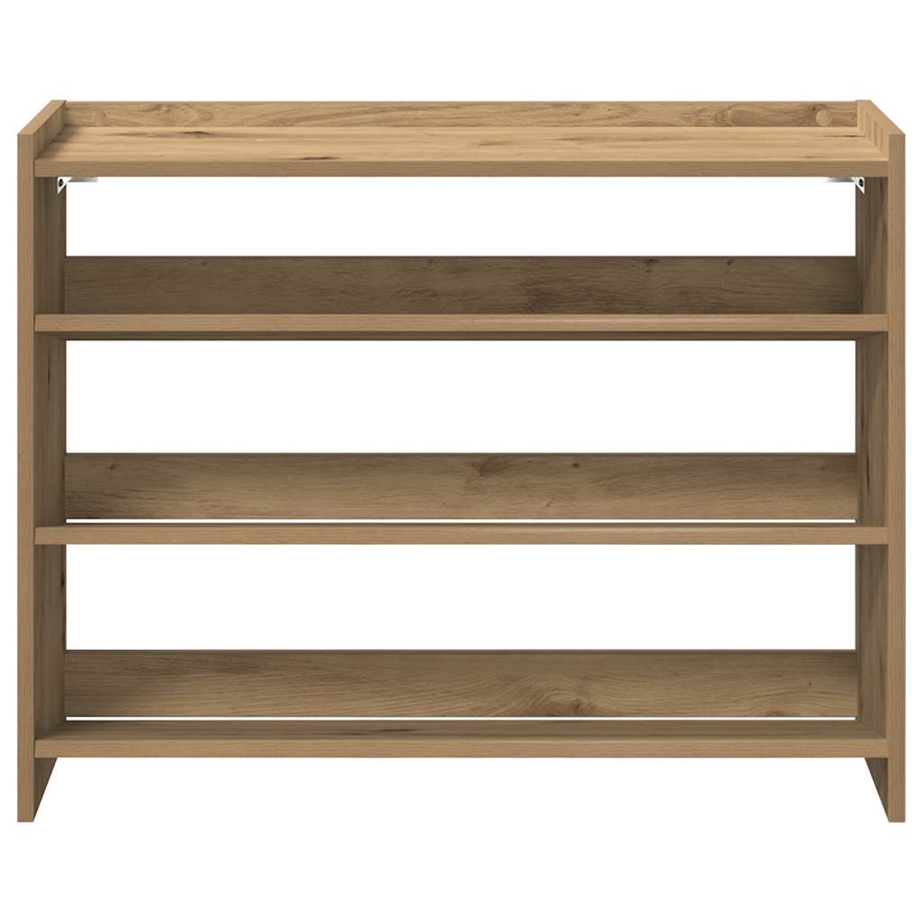 Stalak za cipele boja hrasta 80x25x62 cm konstruirano drvo