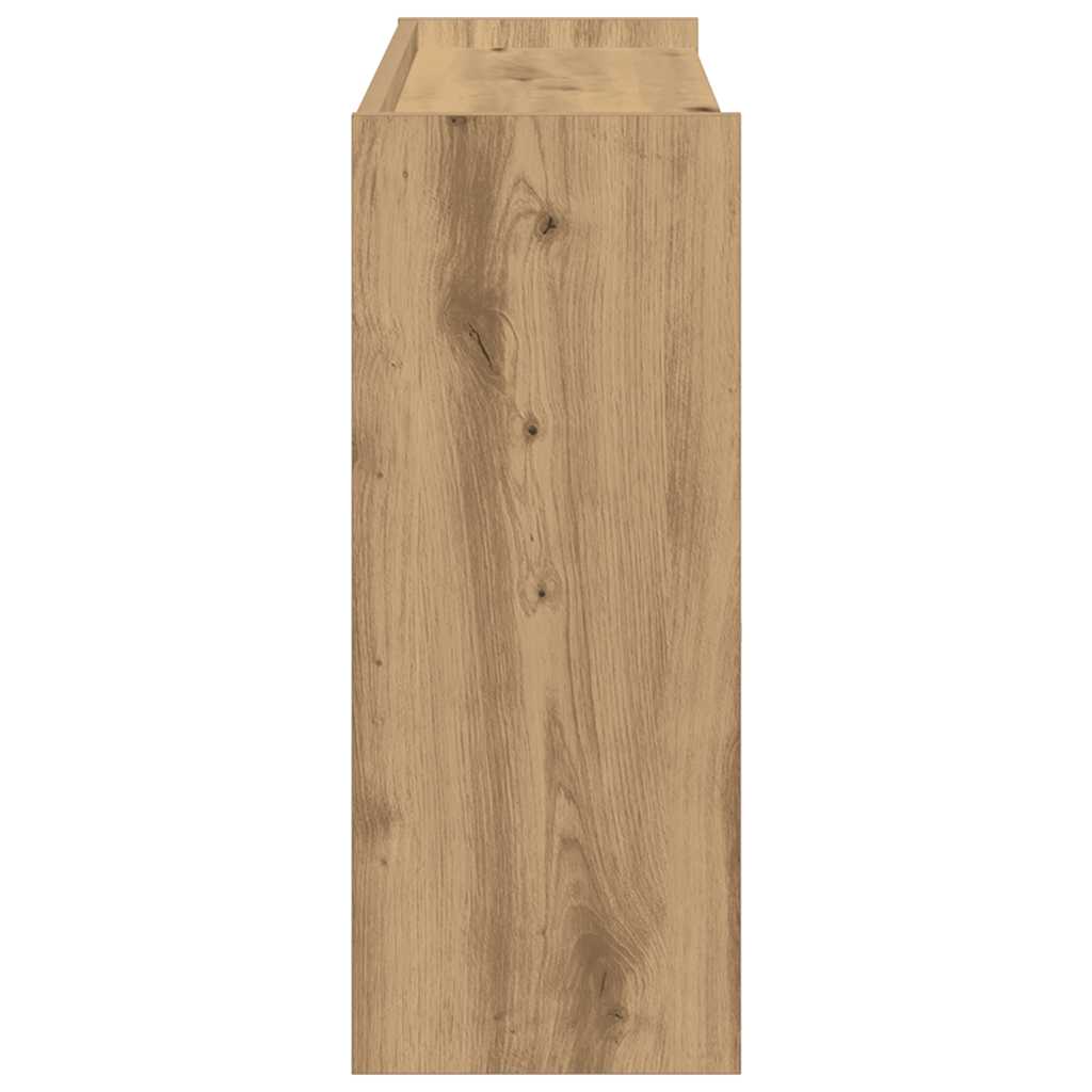Stalak za cipele boja hrasta 80x25x62 cm konstruirano drvo