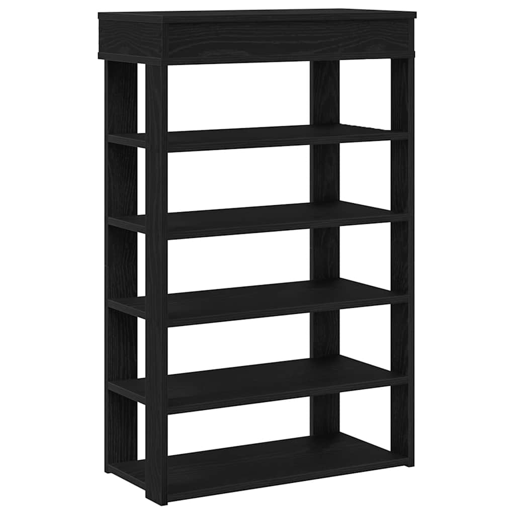 Stalak za cipele crni 60x30x98 cm od konstruiranog drva