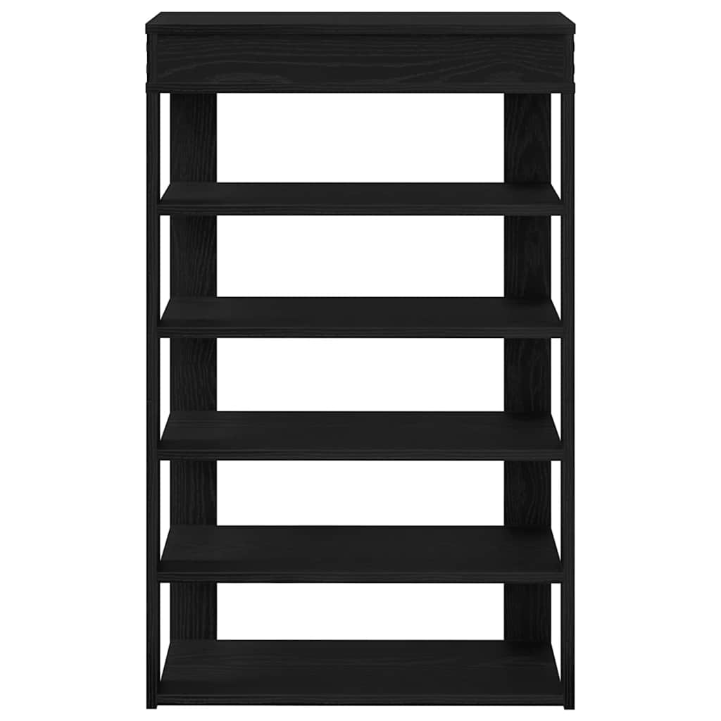 Stalak za cipele crni 60x30x98 cm od konstruiranog drva
