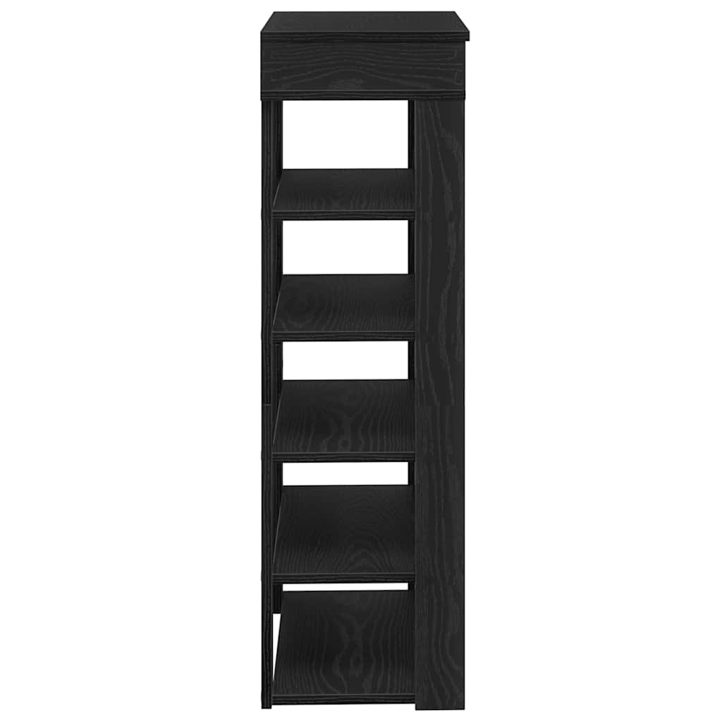 Stalak za cipele crni 60x30x98 cm od konstruiranog drva