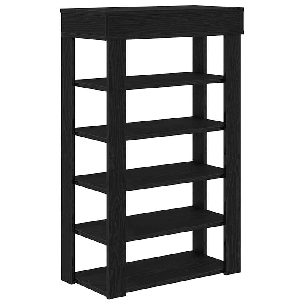 Stalak za cipele crni 60x30x98 cm od konstruiranog drva