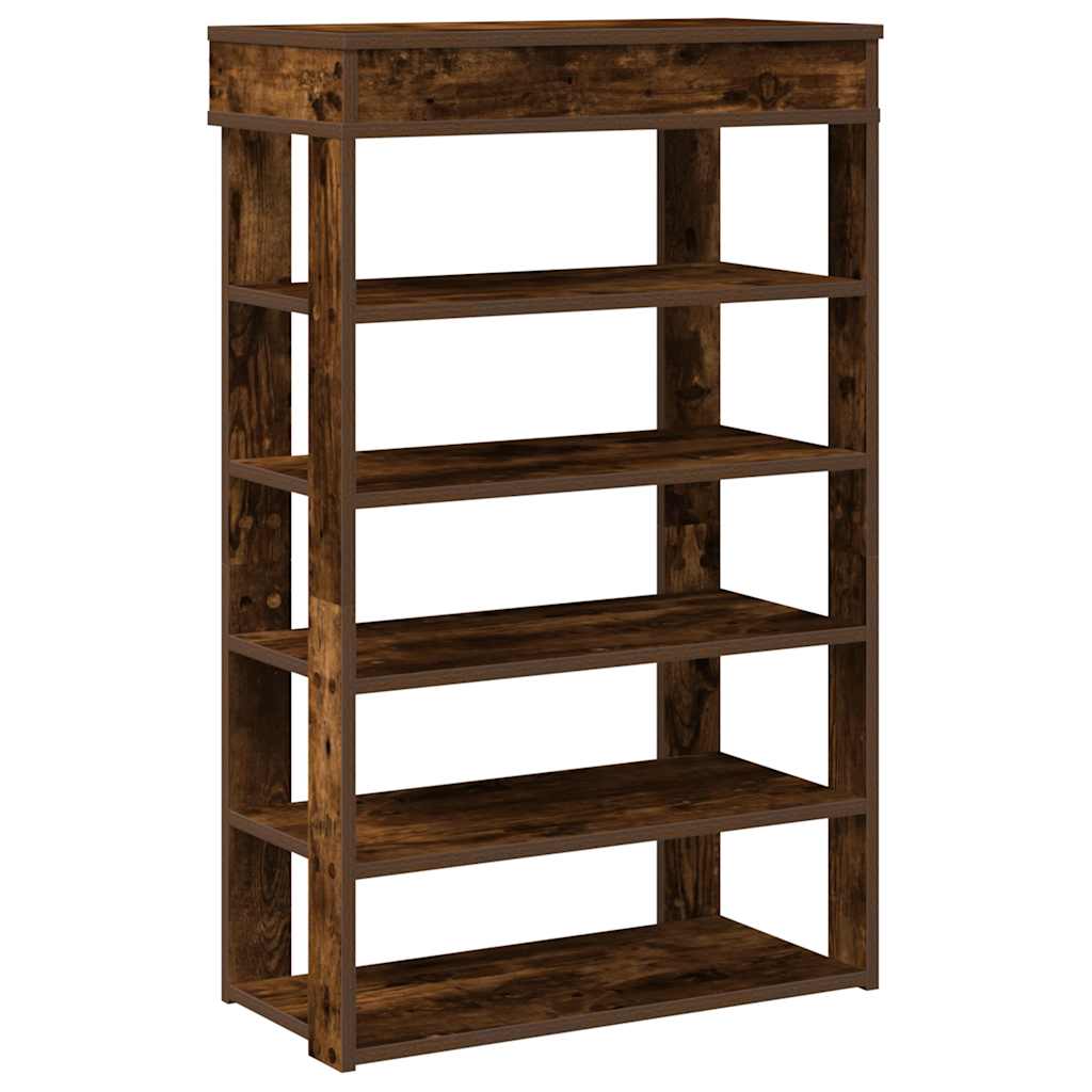 Stalak za cipele boja hrasta 60x30x98 cm konstruirano drvo