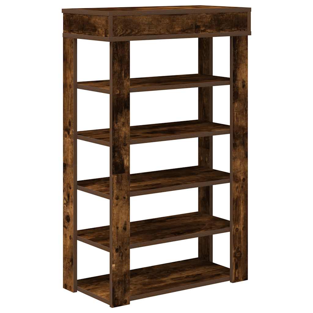 Stalak za cipele boja hrasta 60x30x98 cm konstruirano drvo