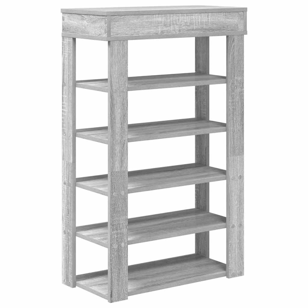 Stalak za cipele boja hrasta 60x30x98 cm konstruirano drvo