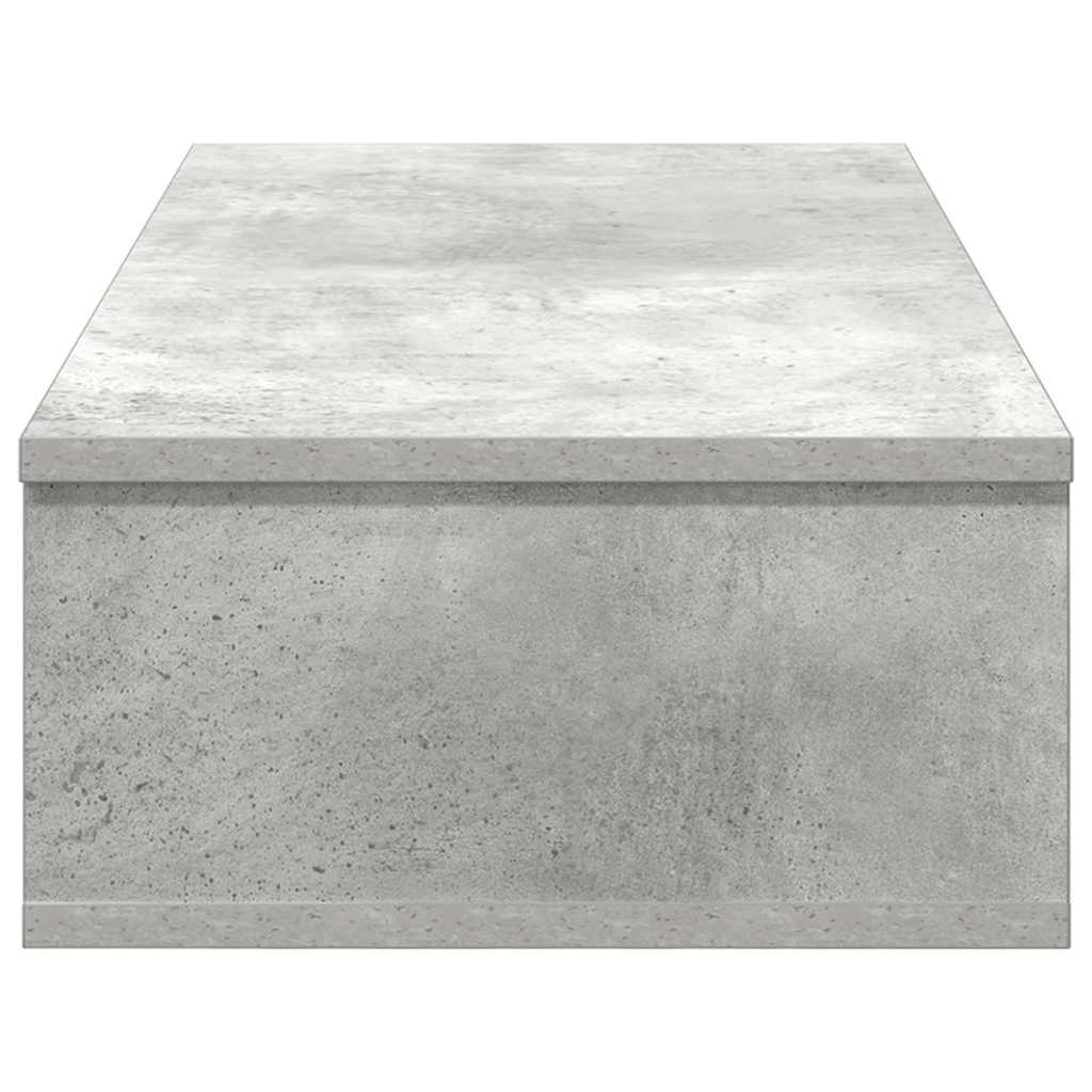 Zidna polica s ladicama beton siva 80x34x17cm konstruirano drvo