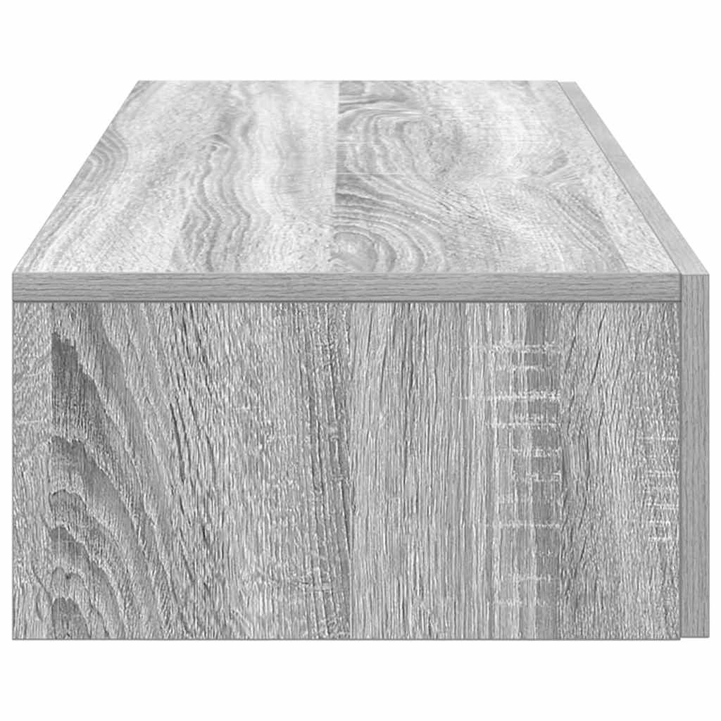 Zidna polica s ladicama siva sonoma 100x36x19 cm