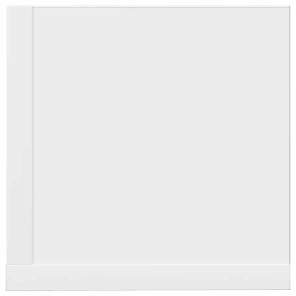 Zidne police 2 kom bijele 100x16,5x16,5 cm konstruirano drvo