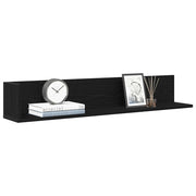 Zidne police 2 kom crne 100x16,5x16,5 cm konstruirano drvo