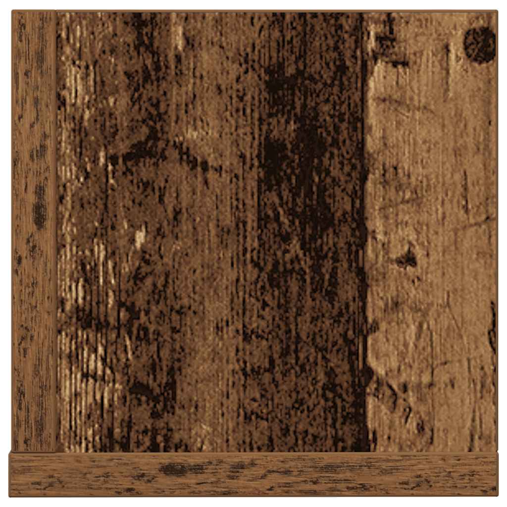 Zidne police 2 kom Staro drvo 100x16,5x16,5cm Konstruirano drvo