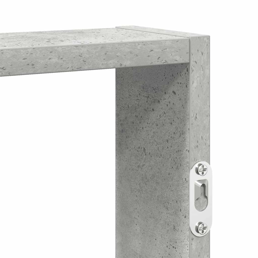 Zidna polica beton siva 43x9x60 cm konstruirano drvo