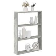Zidna polica beton siva 43x9x60 cm konstruirano drvo