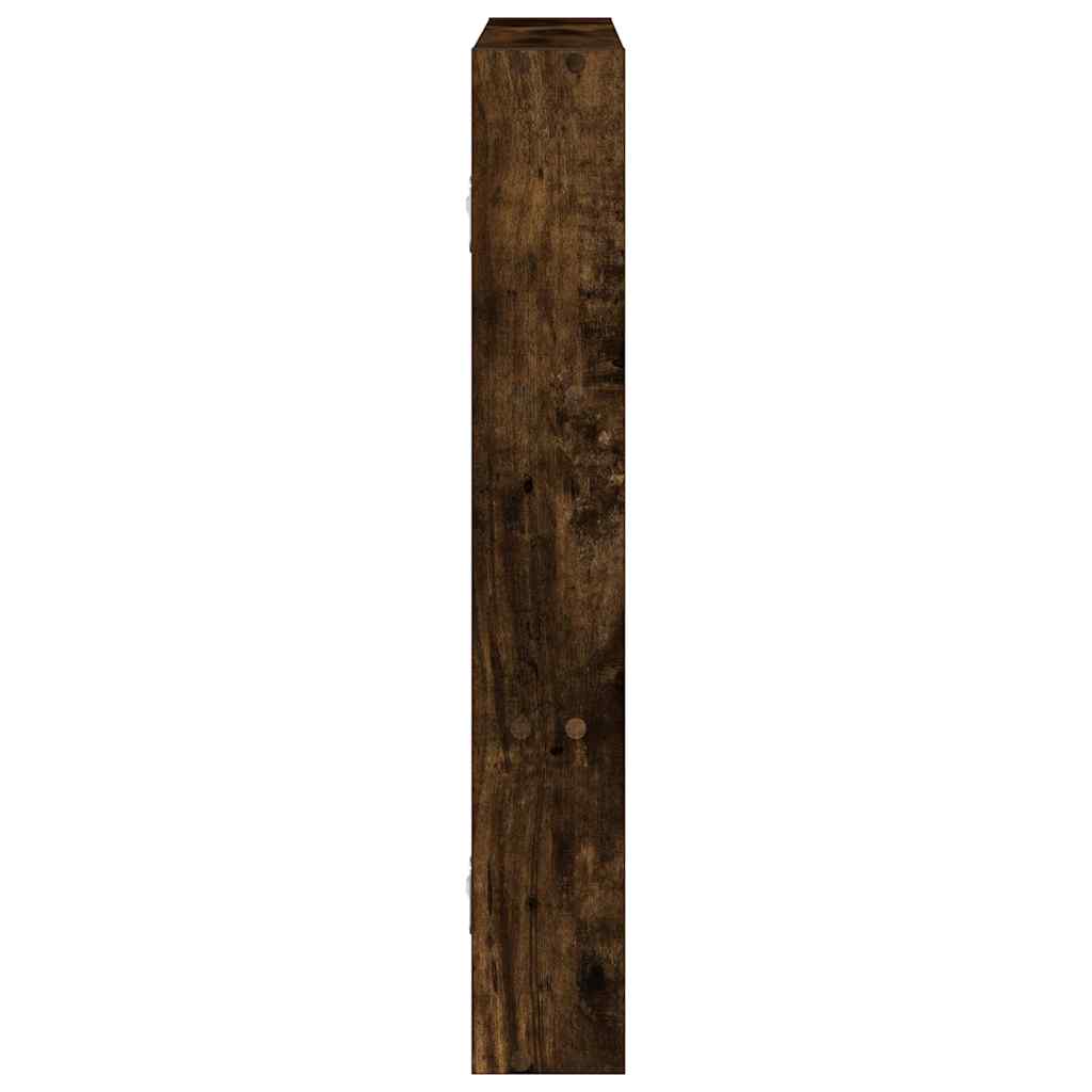 Zidna polica dimljeni hrast 43x9x60 cm konstruirano drvo