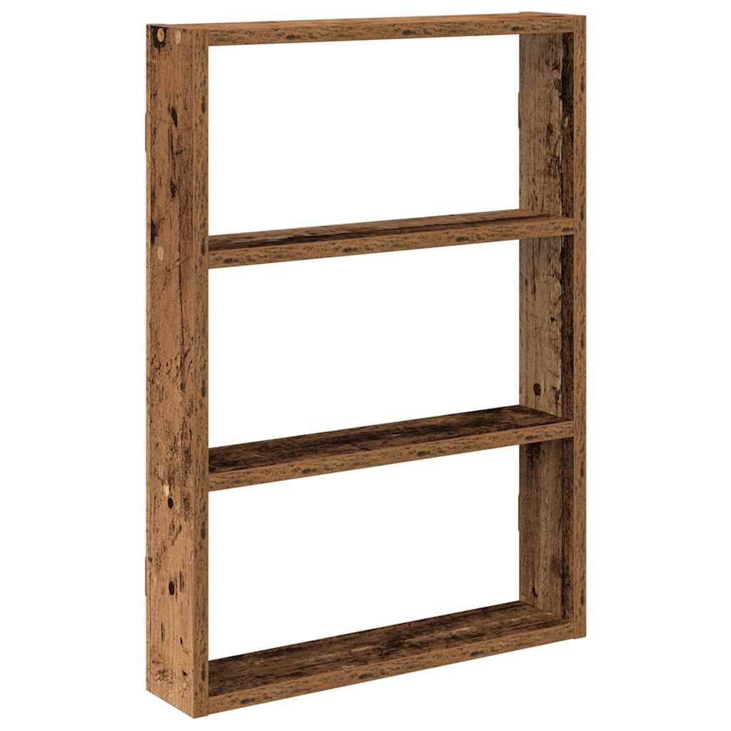 Zidna polica Staro drvo 43x9x60 cm Konstruirano drvo