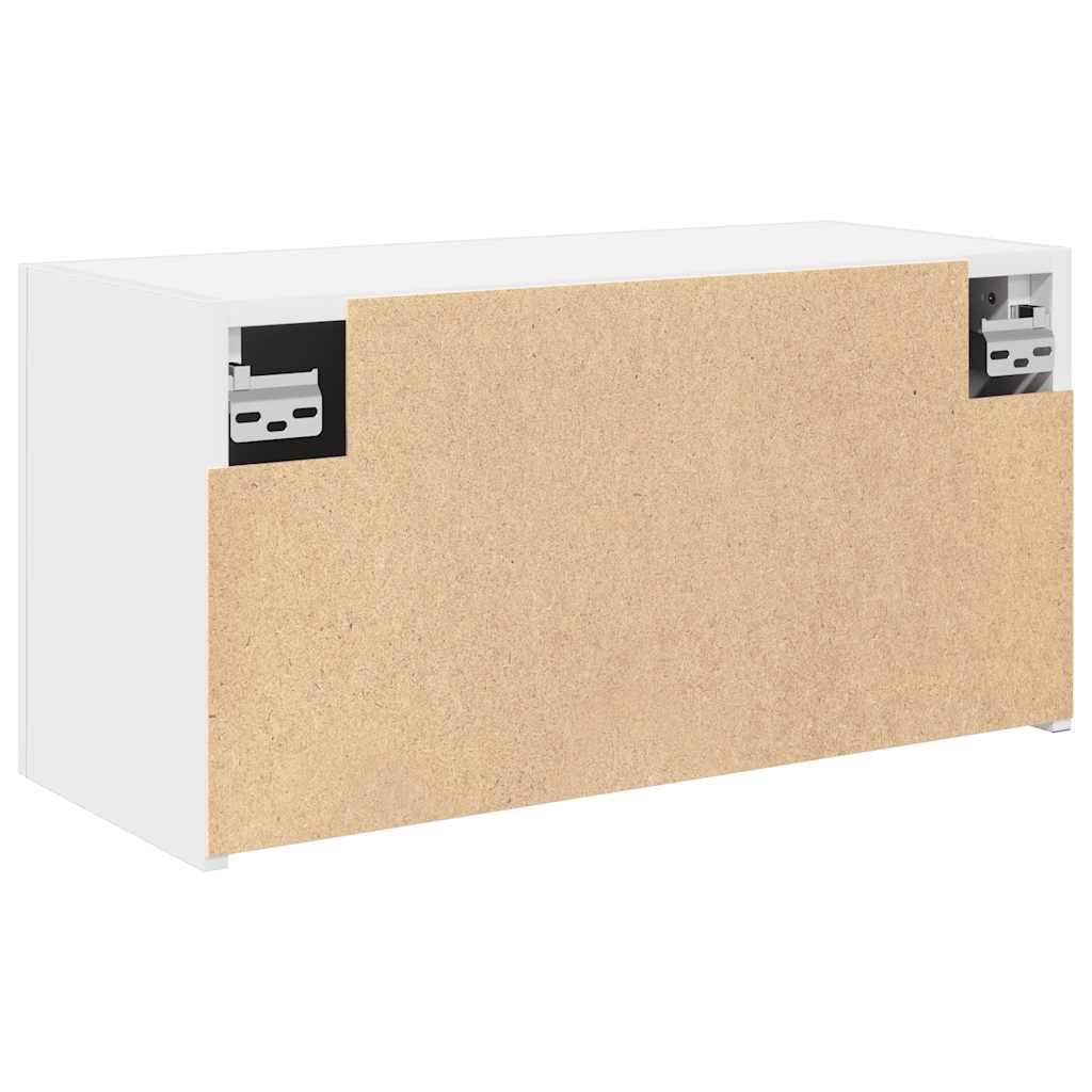 Kupaonski zidni ormarić bijeli 60x25x30 cm izrađeno drvo