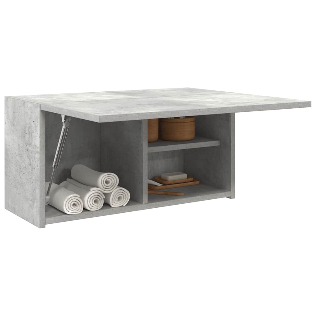 Kupaonski zidni ormarić beton sivi 60x25x30cm konstruirano drvo