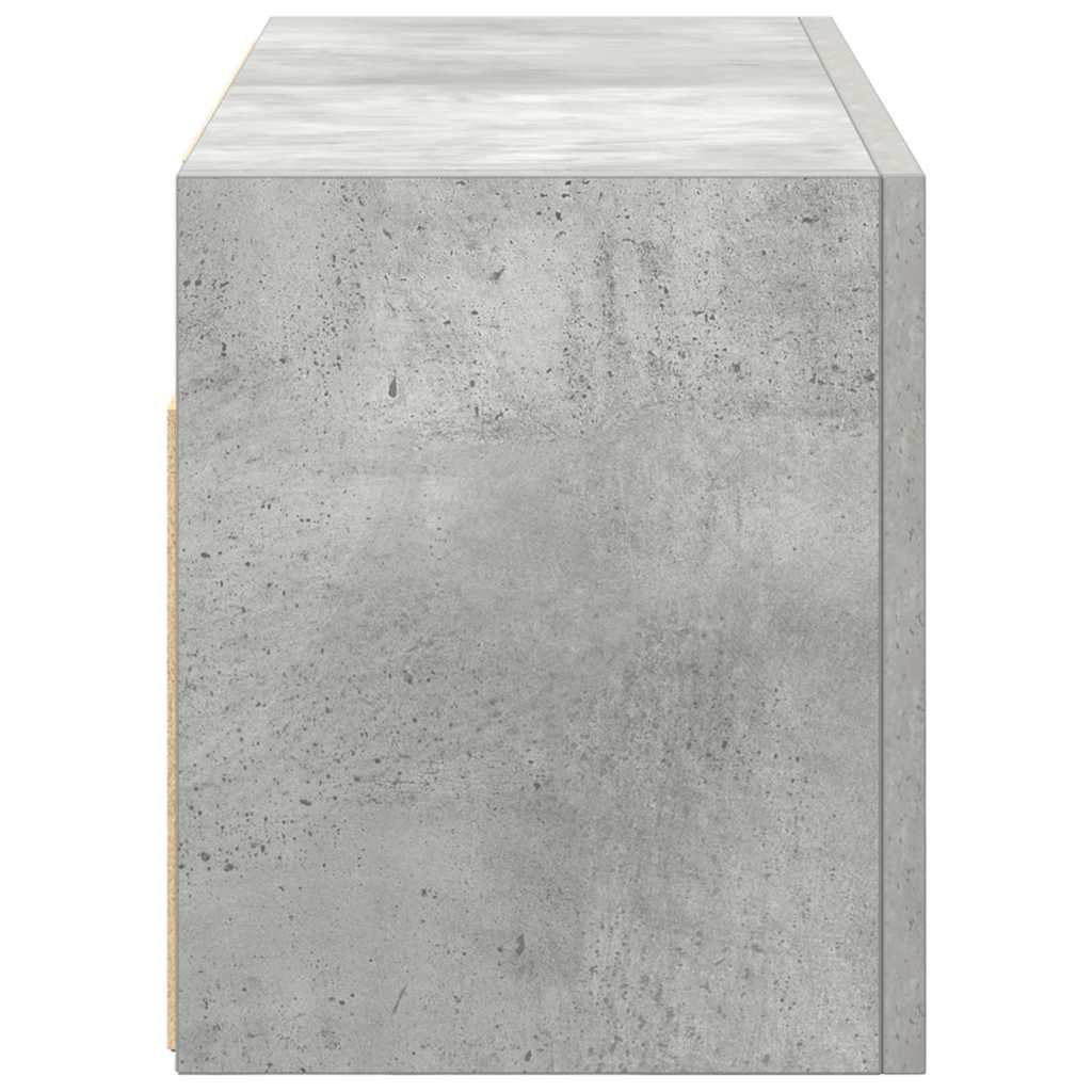 Kupaonski zidni ormarić beton sivi 60x25x30cm konstruirano drvo