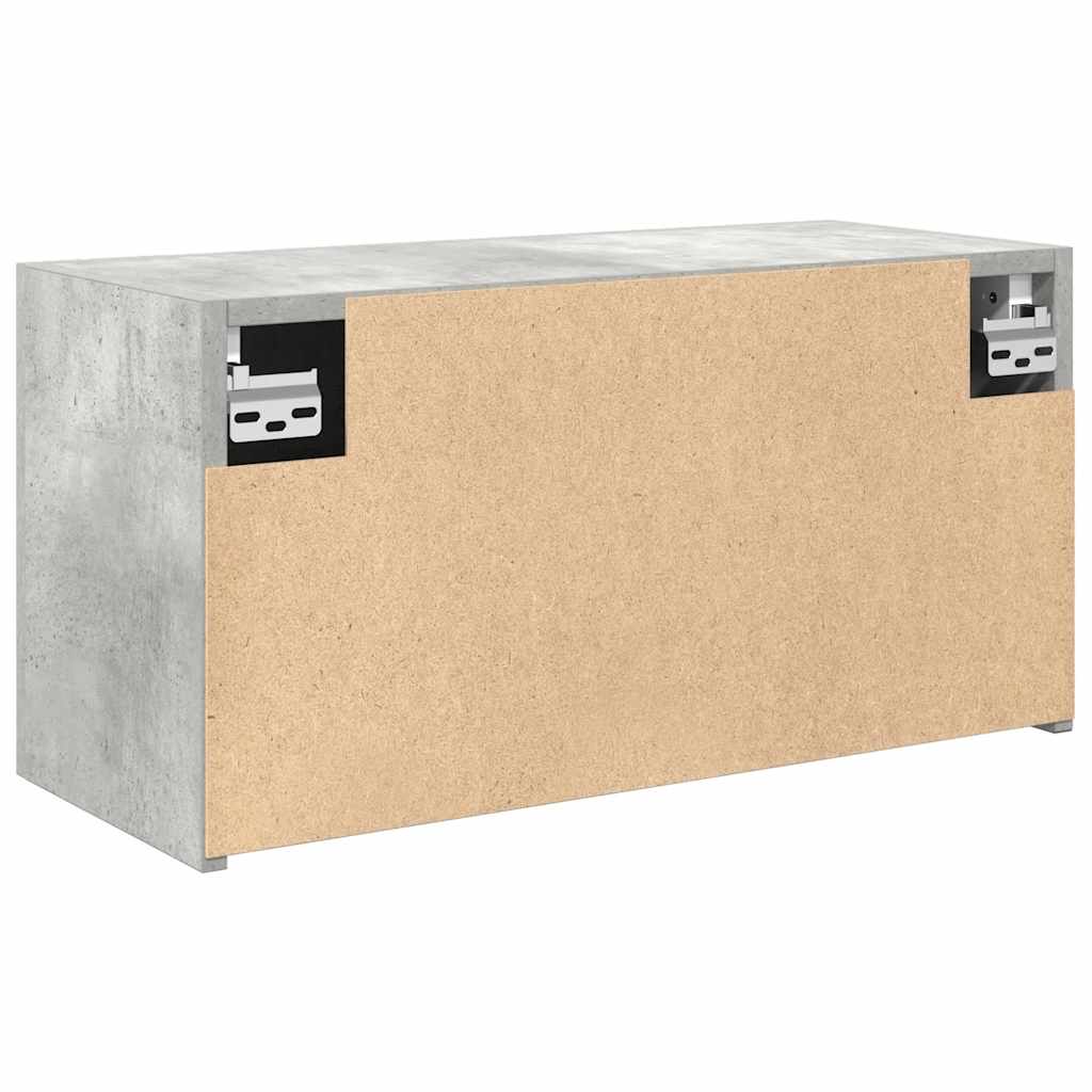 Kupaonski zidni ormarić beton sivi 60x25x30cm konstruirano drvo