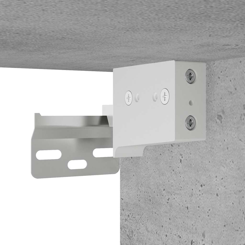 Kupaonski zidni ormarić beton sivi 60x25x30cm konstruirano drvo