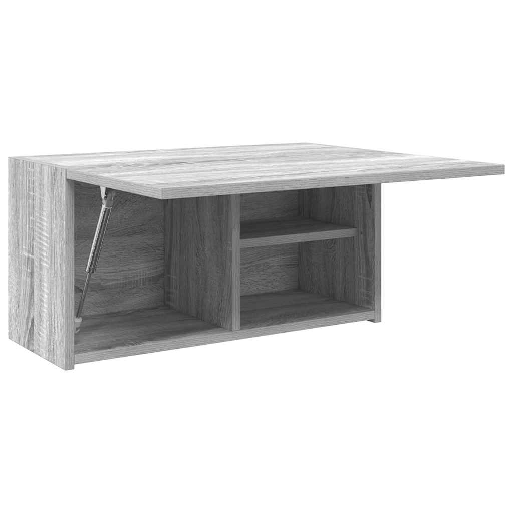 Kupaonski zidni ormarić sivi Sonoma 60x25x30 cm izrađeno drvo
