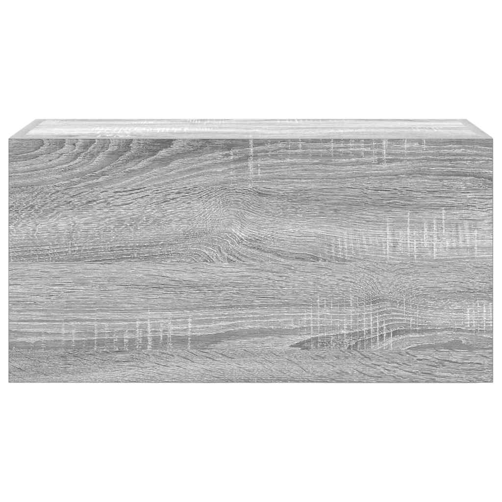Kupaonski zidni ormarić sivi Sonoma 60x25x30 cm izrađeno drvo