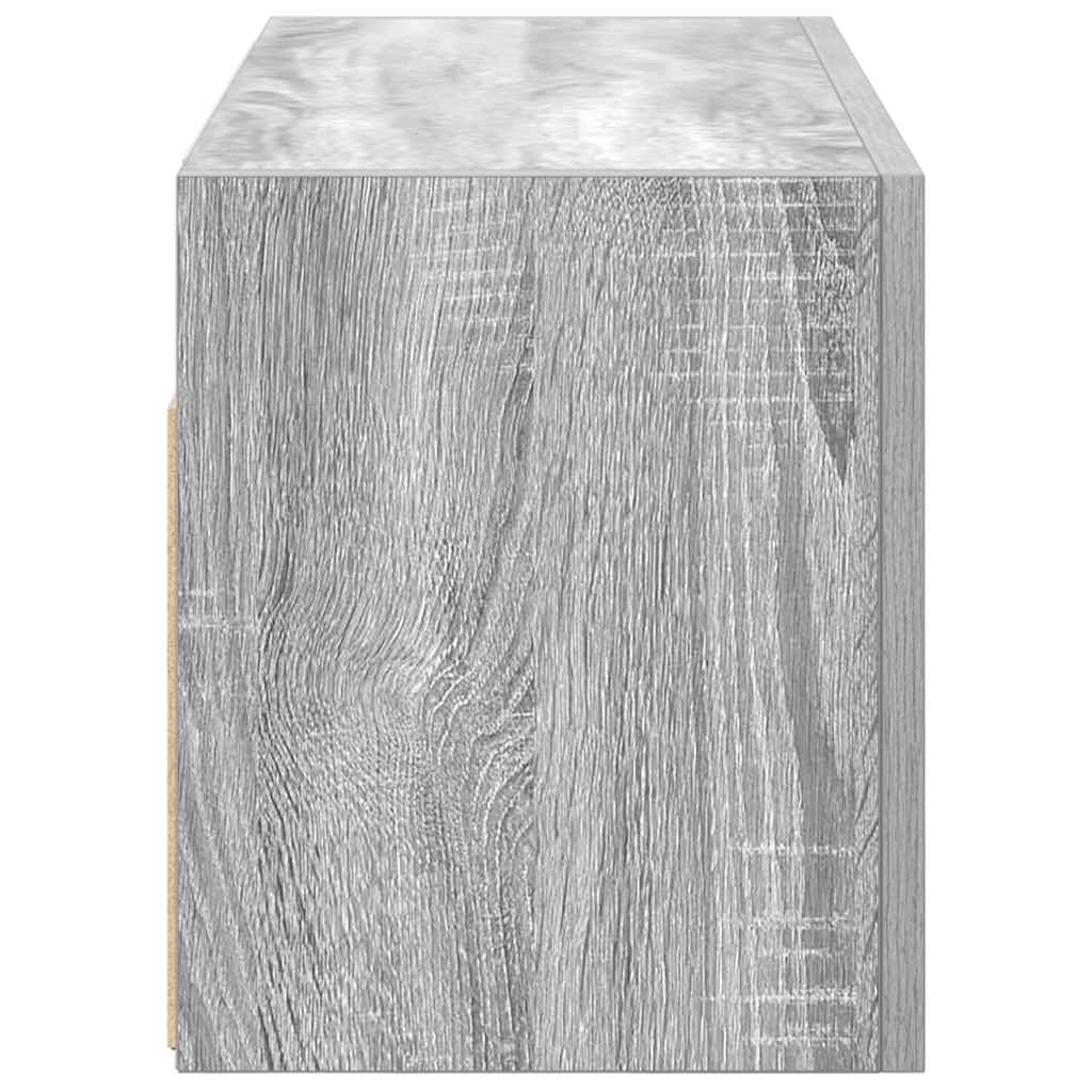 Kupaonski zidni ormarić sivi Sonoma 60x25x30 cm izrađeno drvo