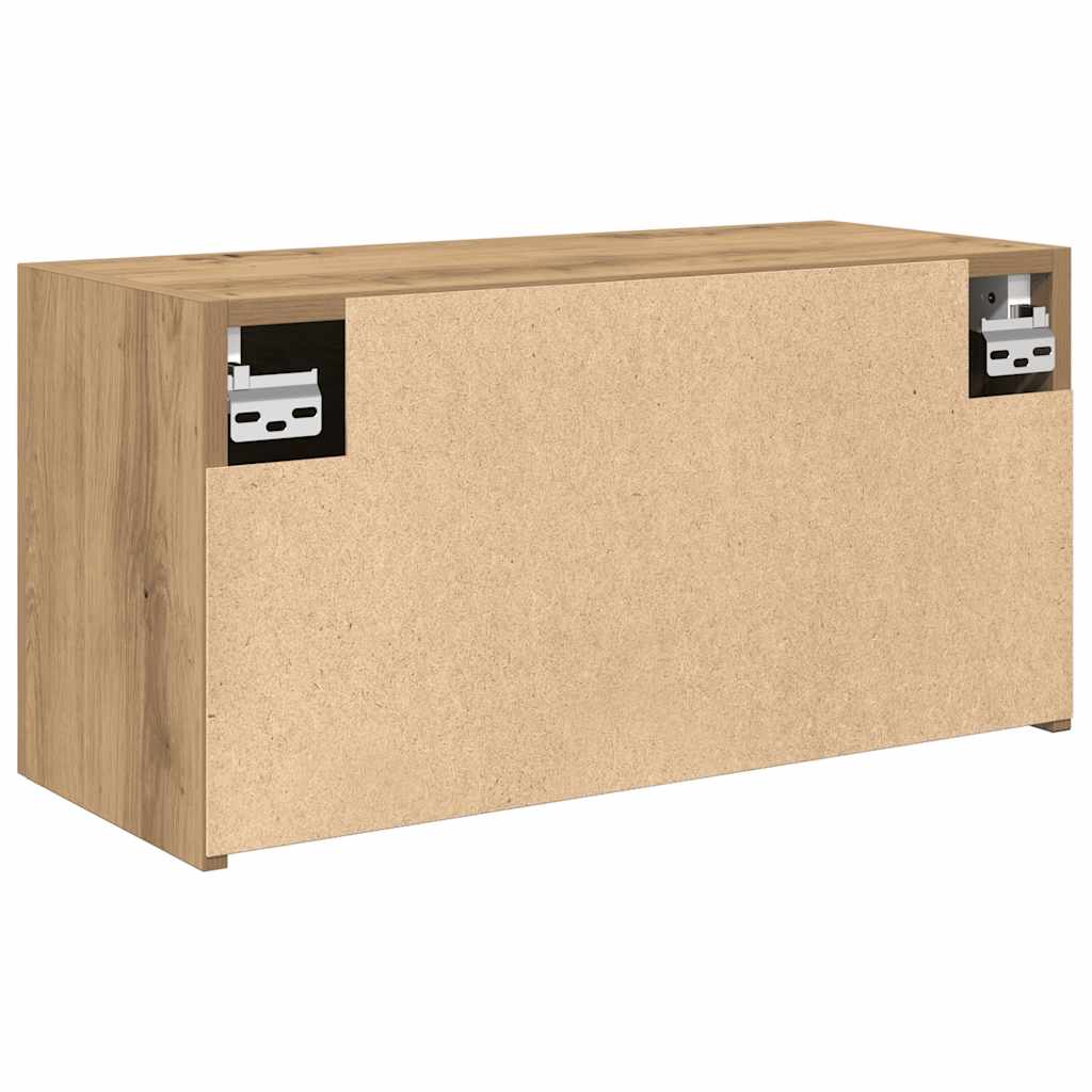 Kupaonski zidni ormarić Artisan hrast 60x25x30 cm izrađeno drvo
