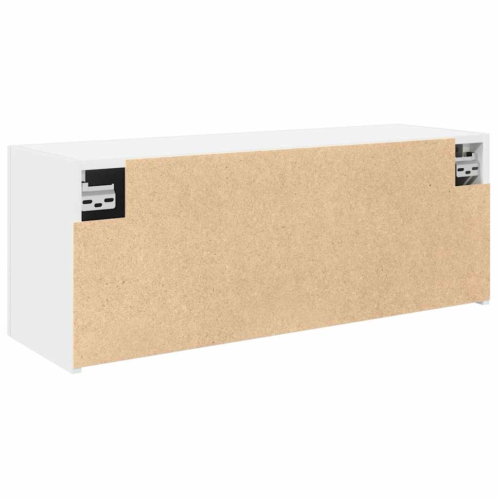 Kupaonski zidni ormarić bijeli 80x25x30 cm izrađeno drvo