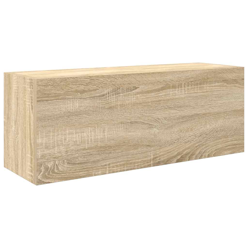 Kupaonski zidni ormarić sonoma hrast 80x25x30 cm izrađeno drvo