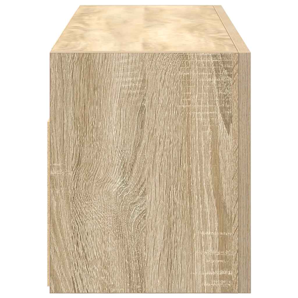 Kupaonski zidni ormarić sonoma hrast 80x25x30 cm izrađeno drvo