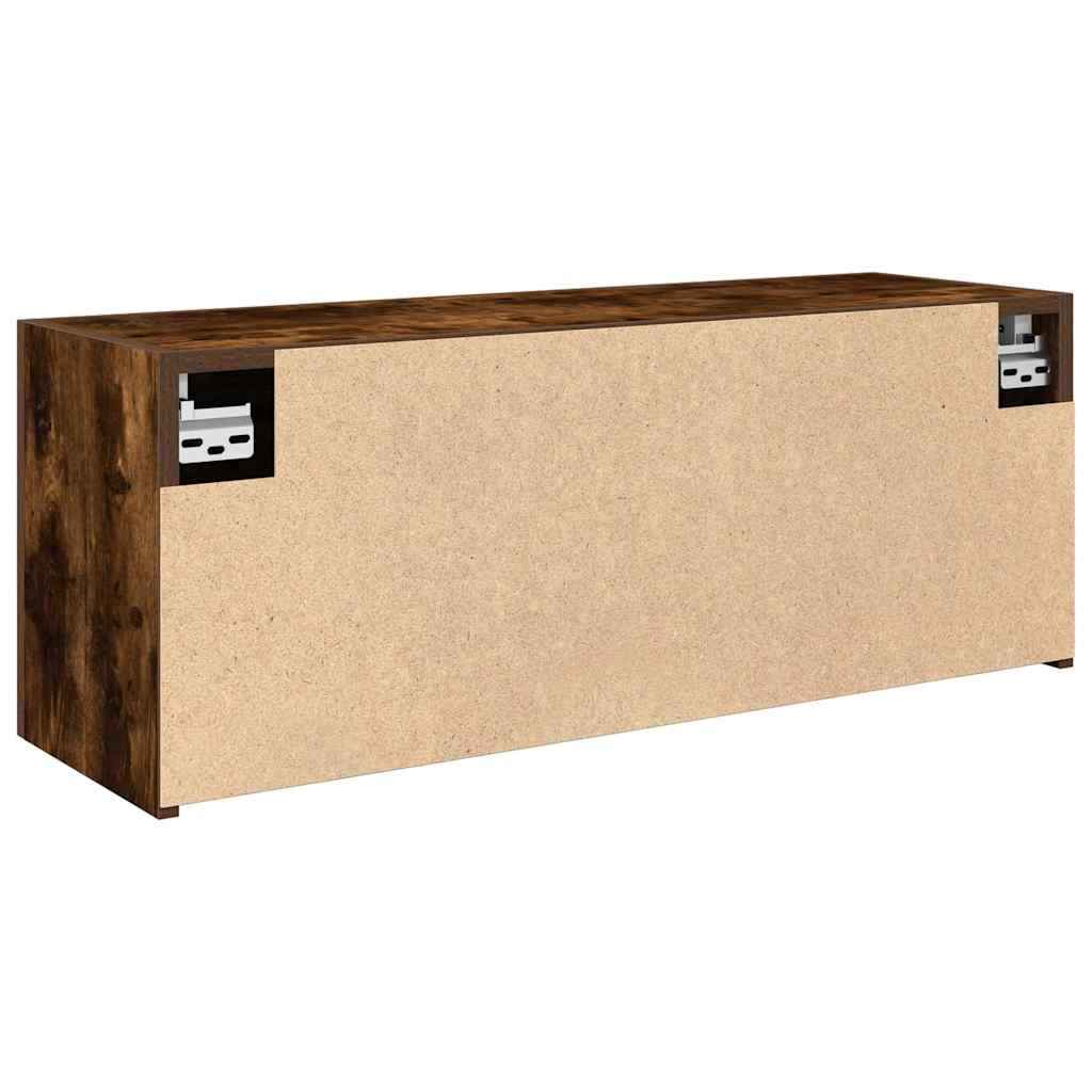 Kupaonski zidni ormarić dimljeni hrast 80x25x30 cm