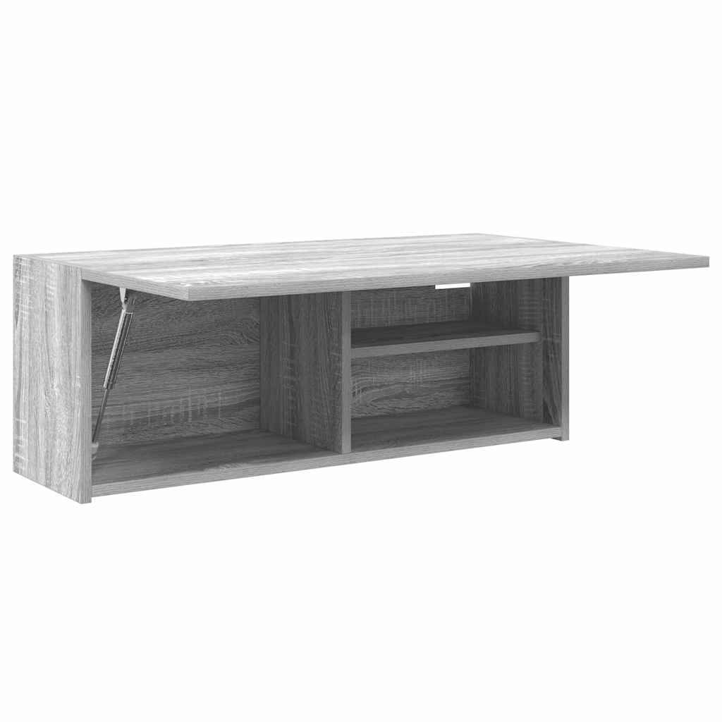 Kupaonski zidni ormarić sivi Sonoma 80x25x30 cm izrađeno drvo