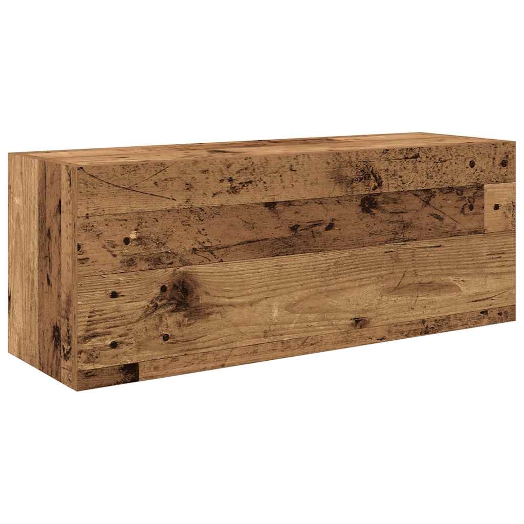Kupaonski zidni ormarić staro drvo 80x25x30cm konstruirano drvo