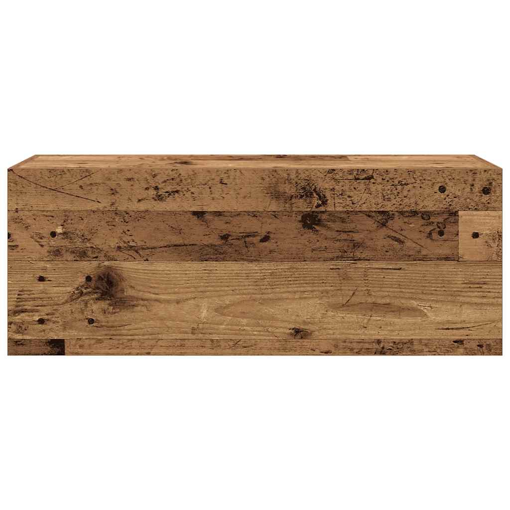 Kupaonski zidni ormarić staro drvo 80x25x30cm konstruirano drvo