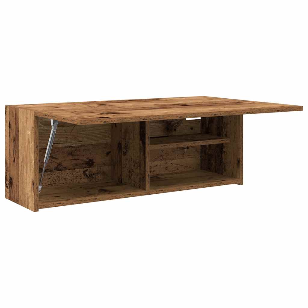 Kupaonski zidni ormarić staro drvo 80x25x30cm konstruirano drvo